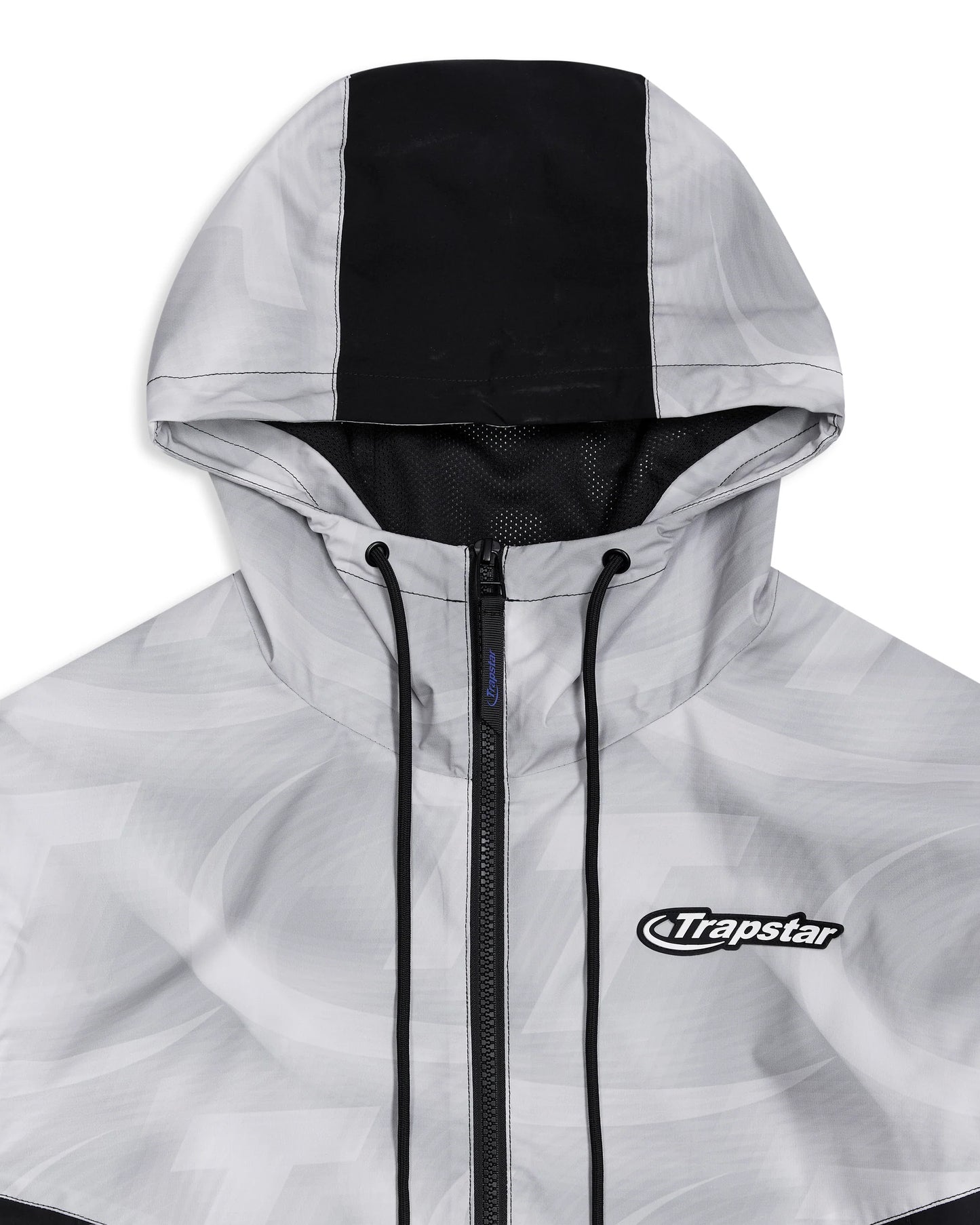 Trapstar Hyperdrive Contrast Print Shell Jacket Black/Grey