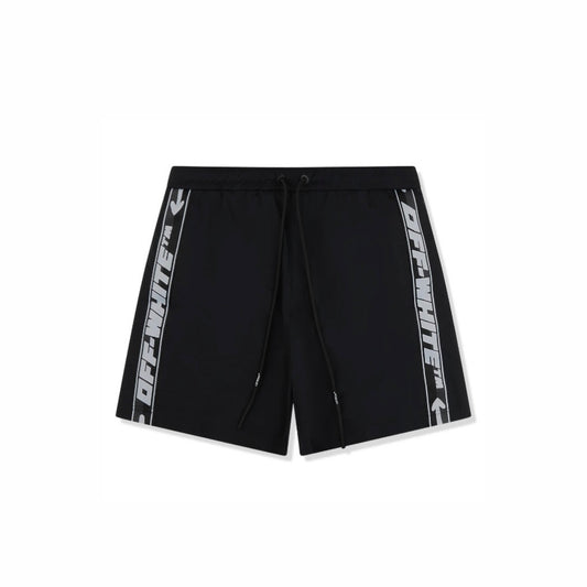 Off-White Nylon Tape Black Swim Shorts