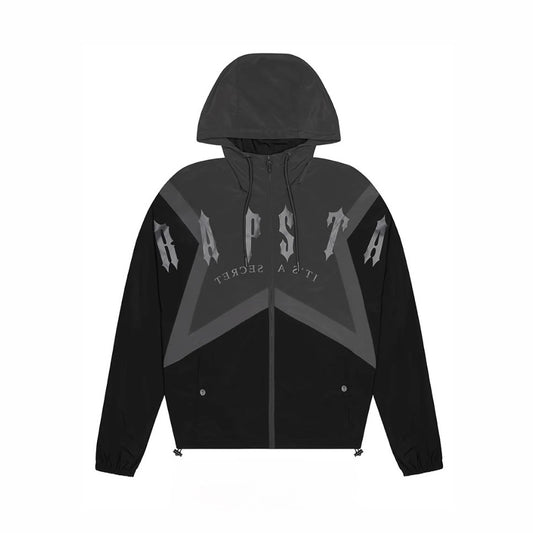 Trapstar Iron Gate Arch Star Shell Jacket Black