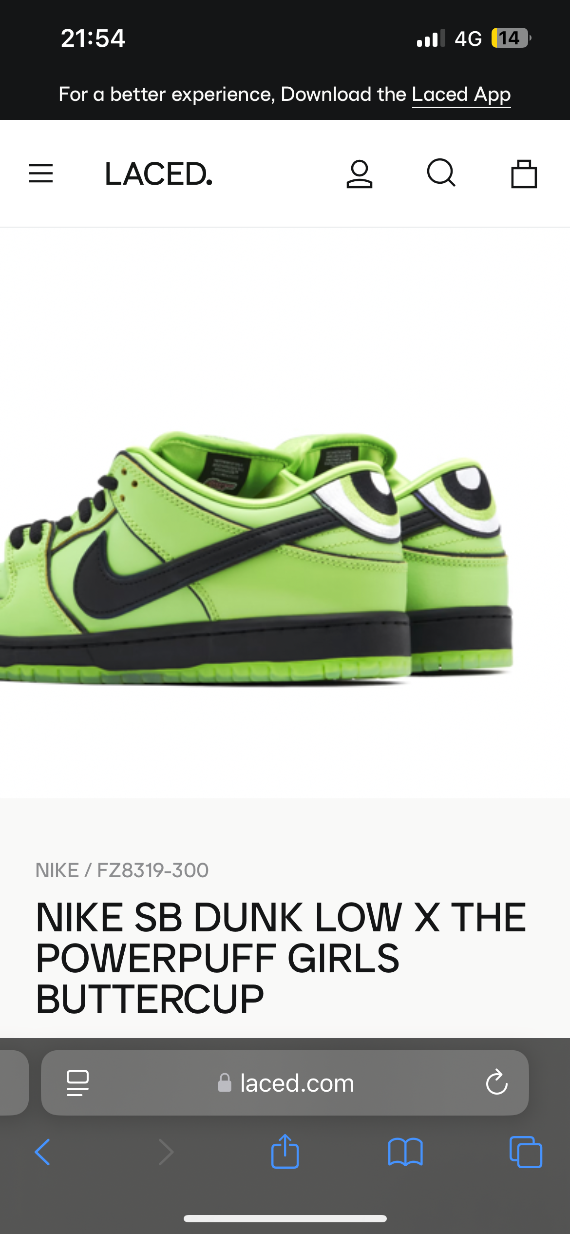 Nike SB Dunk Low x The Powerpuff Girls Buttercup