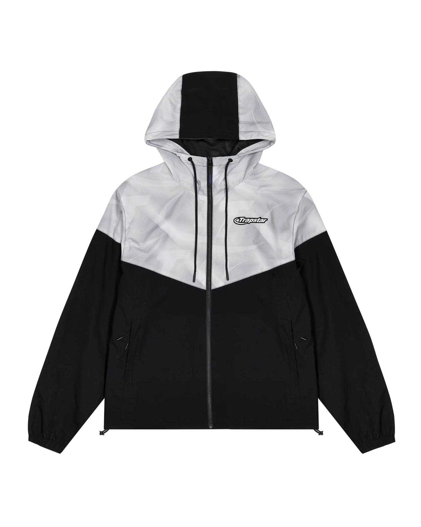 Trapstar Hyperdrive Contrast Print Shell Jacket Black/Grey