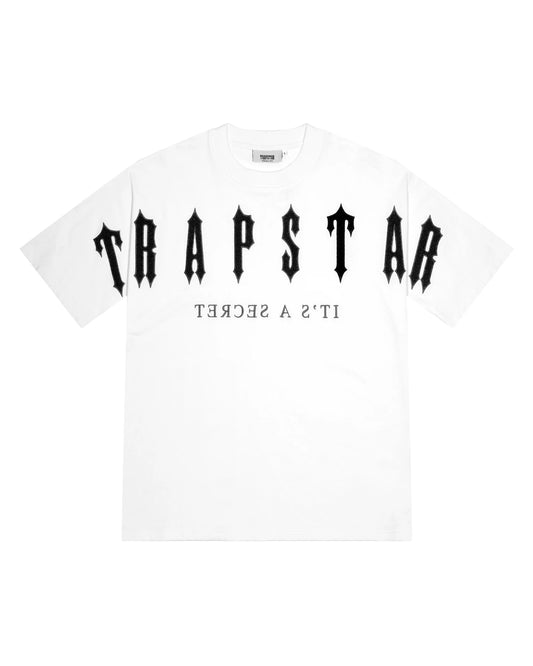 Trapstar Arch Chenille Decoded 2.0 Shorts – White/Black