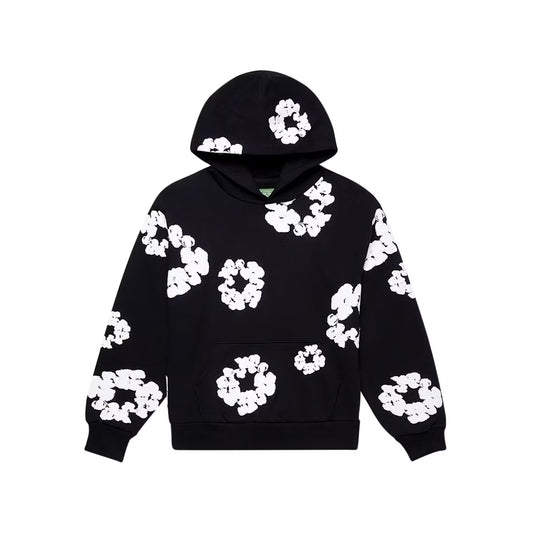 Denim Tears The Cotton Wreath Hoodie Black