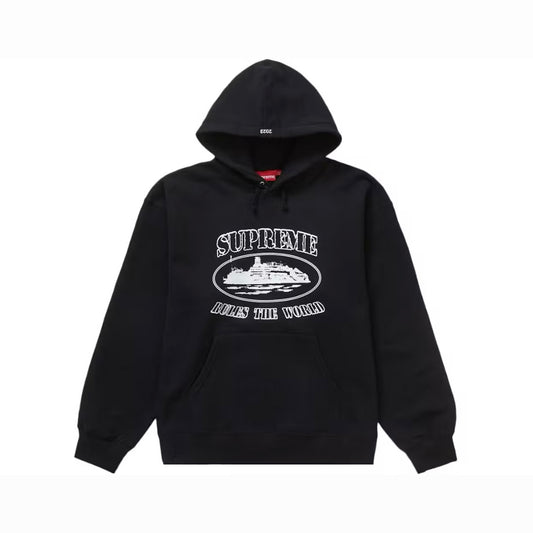 Sudadera negra Supreme Cortez Rules The World
